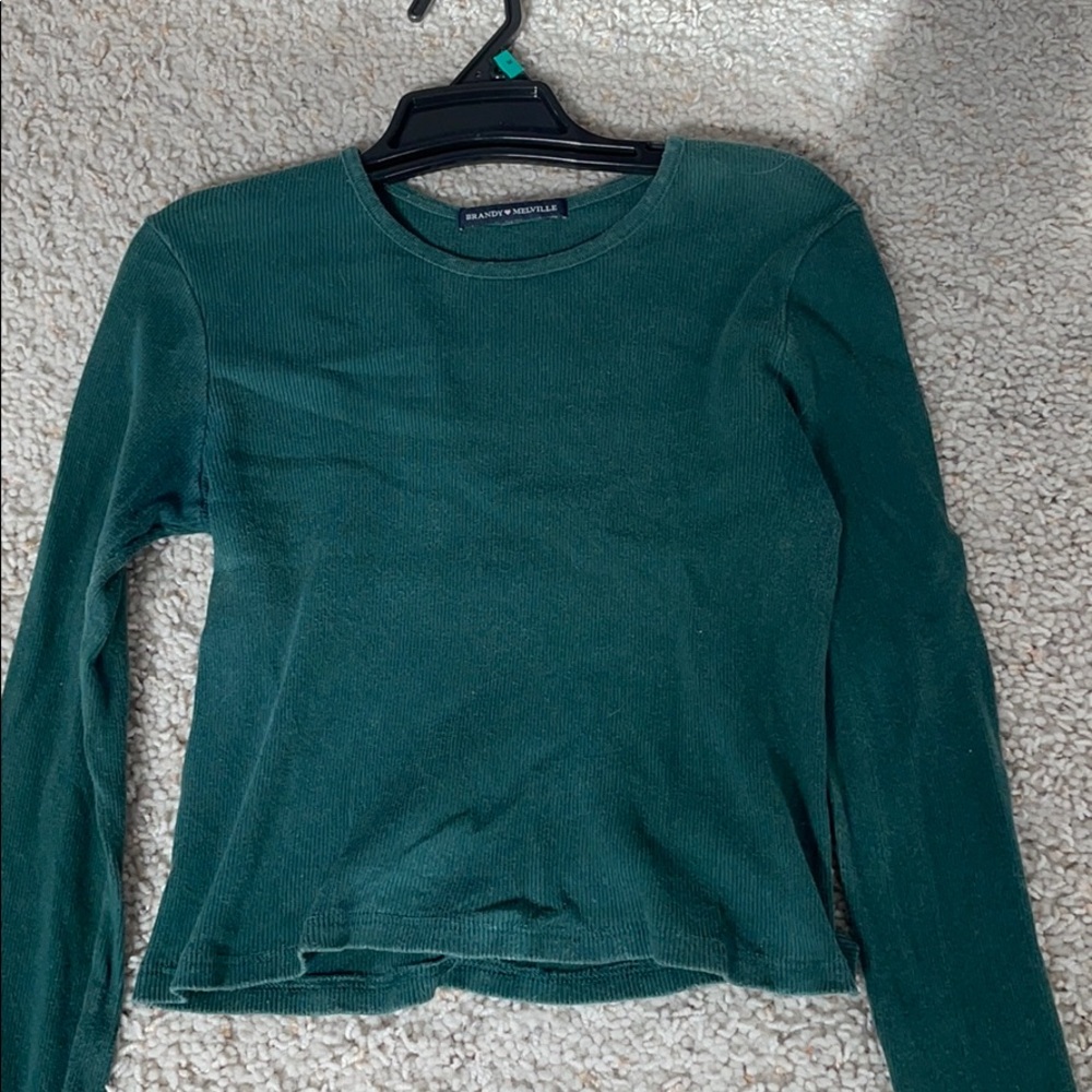 Green long sleeve top